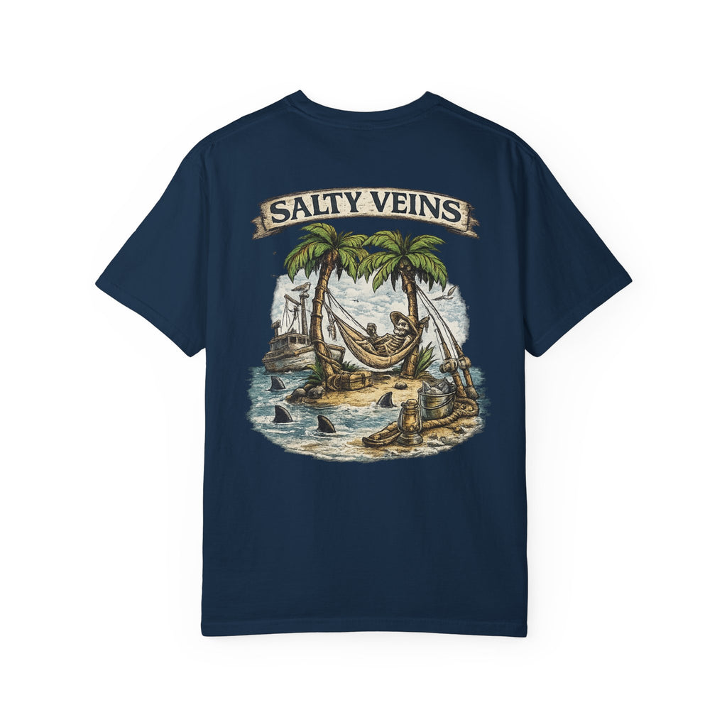 Salty Veins Beach Scene Tee