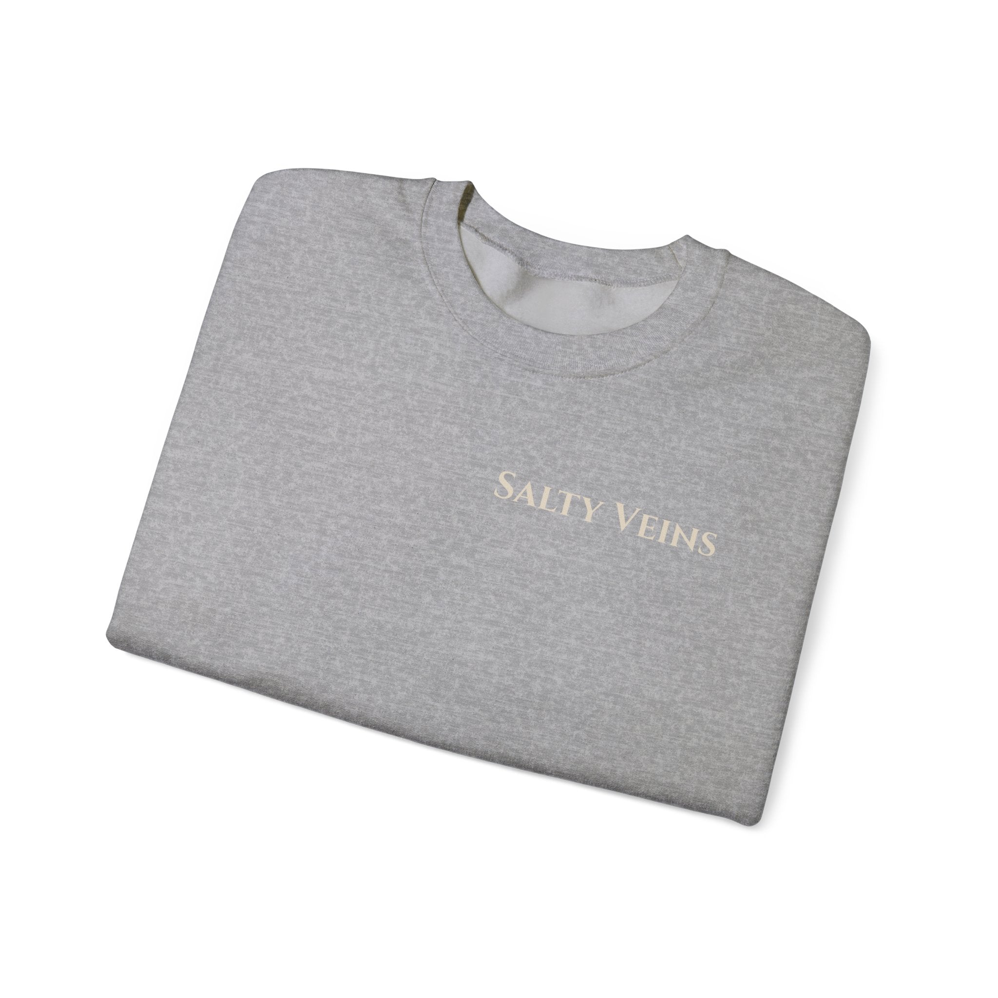 Salty Veins Nautical Skull Crewneck Sweatshirt — 'Built for the Sea'
