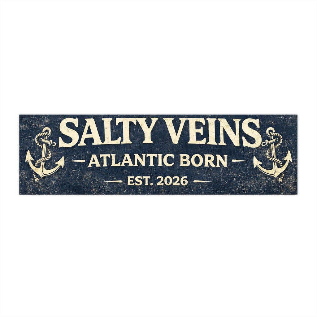 Autocollant Salty Veins — Né en Atlantique