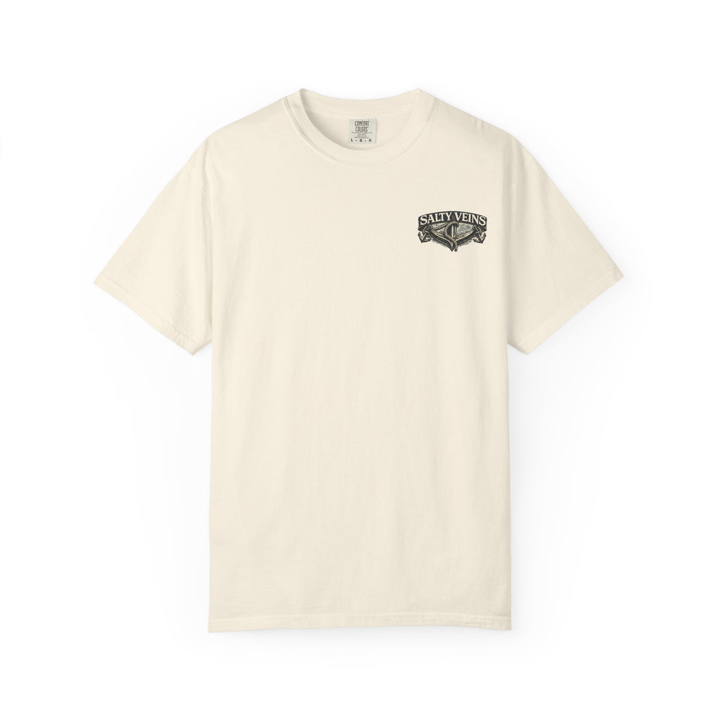 T-shirt graphique Salty Veins Anchor (Lost 'Til The End) — T-shirt col rond vintage nautique
