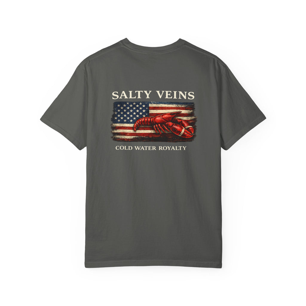 Salty Veins Cold Water Royalty Lobster Tee