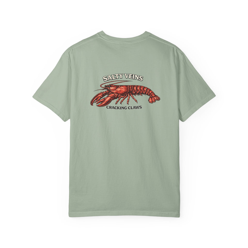 T-shirt Homard Salty Veins — T-shirt graphique « Cracking Claws »