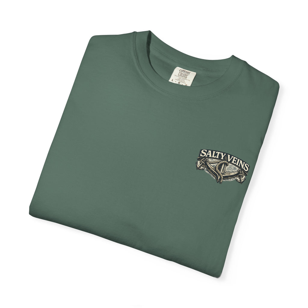 T-shirt graphique Salty Veins Anchor (Lost 'Til The End) — T-shirt col rond vintage nautique
