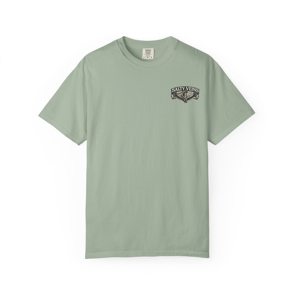 T-shirt graphique Salty Veins Anchor (Lost 'Til The End) — T-shirt col rond vintage nautique