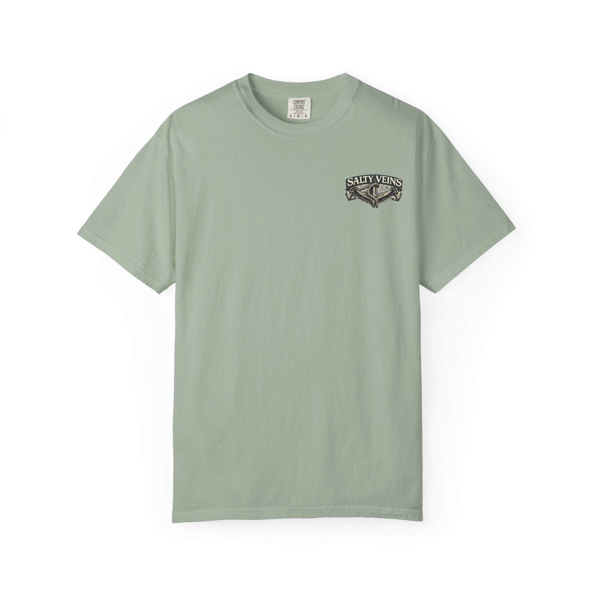 T-shirt graphique Salty Veins Anchor (Lost 'Til The End) — T-shirt col rond vintage nautique