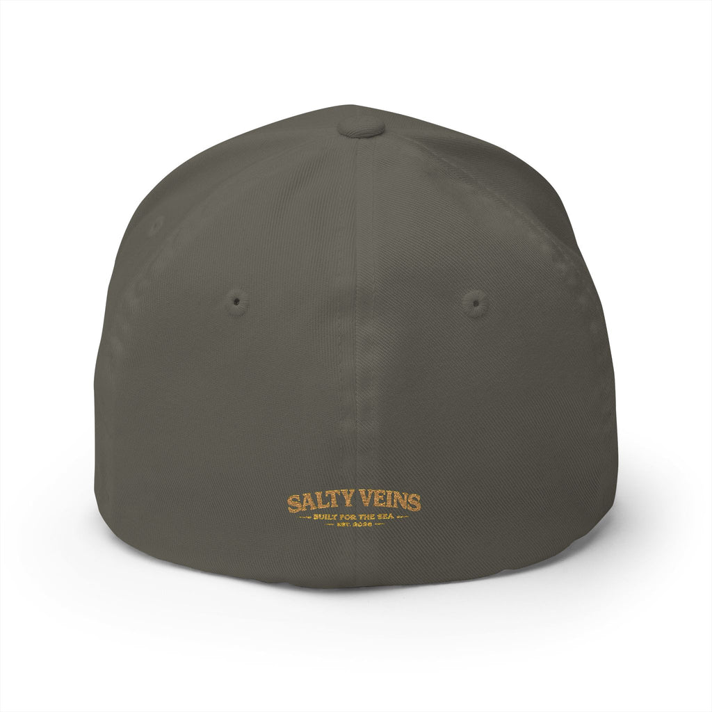 Casquette brodée Salty Veins — Chapeau fermé Beach Life