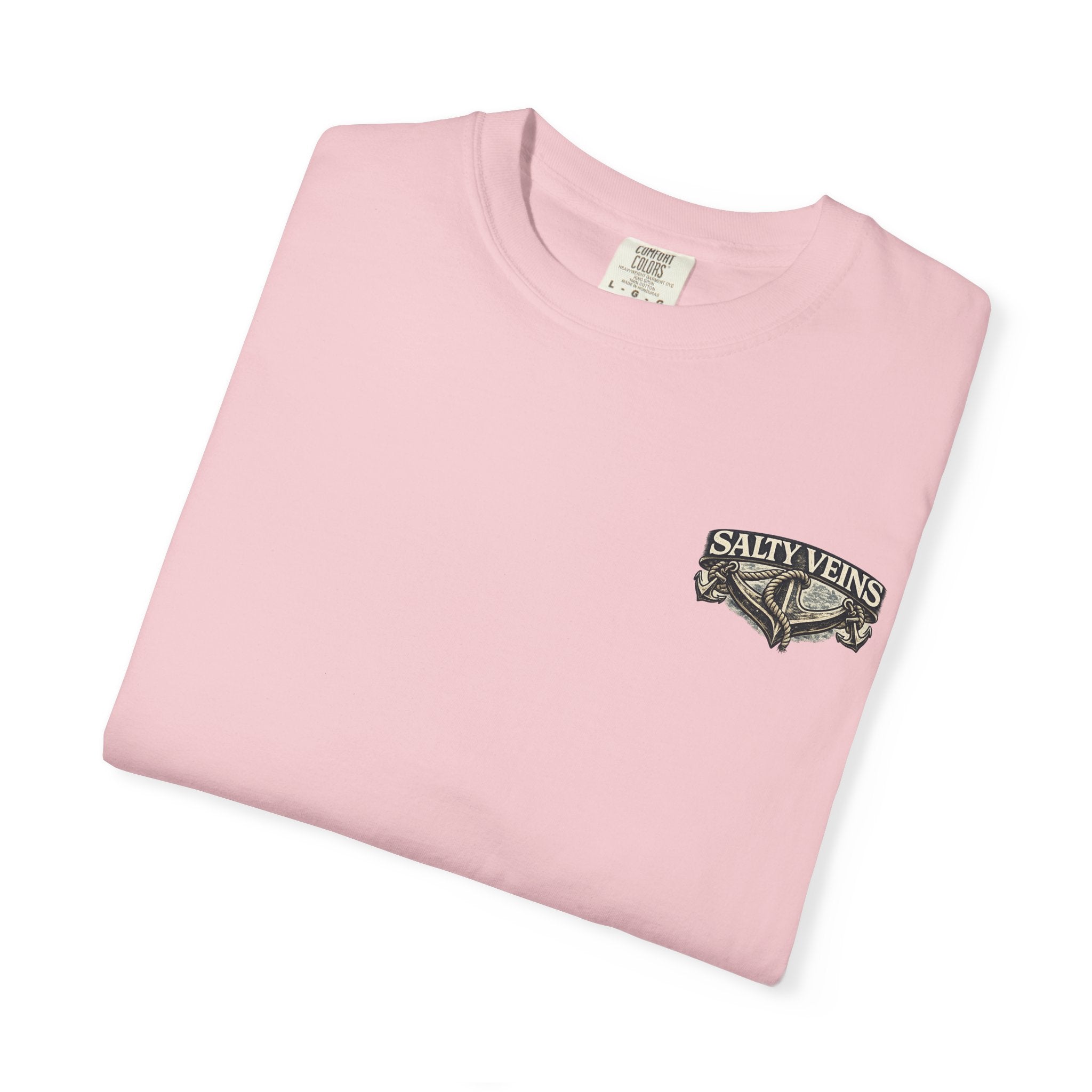 T-shirt graphique Salty Veins Anchor (Lost 'Til The End) — T-shirt col rond vintage nautique