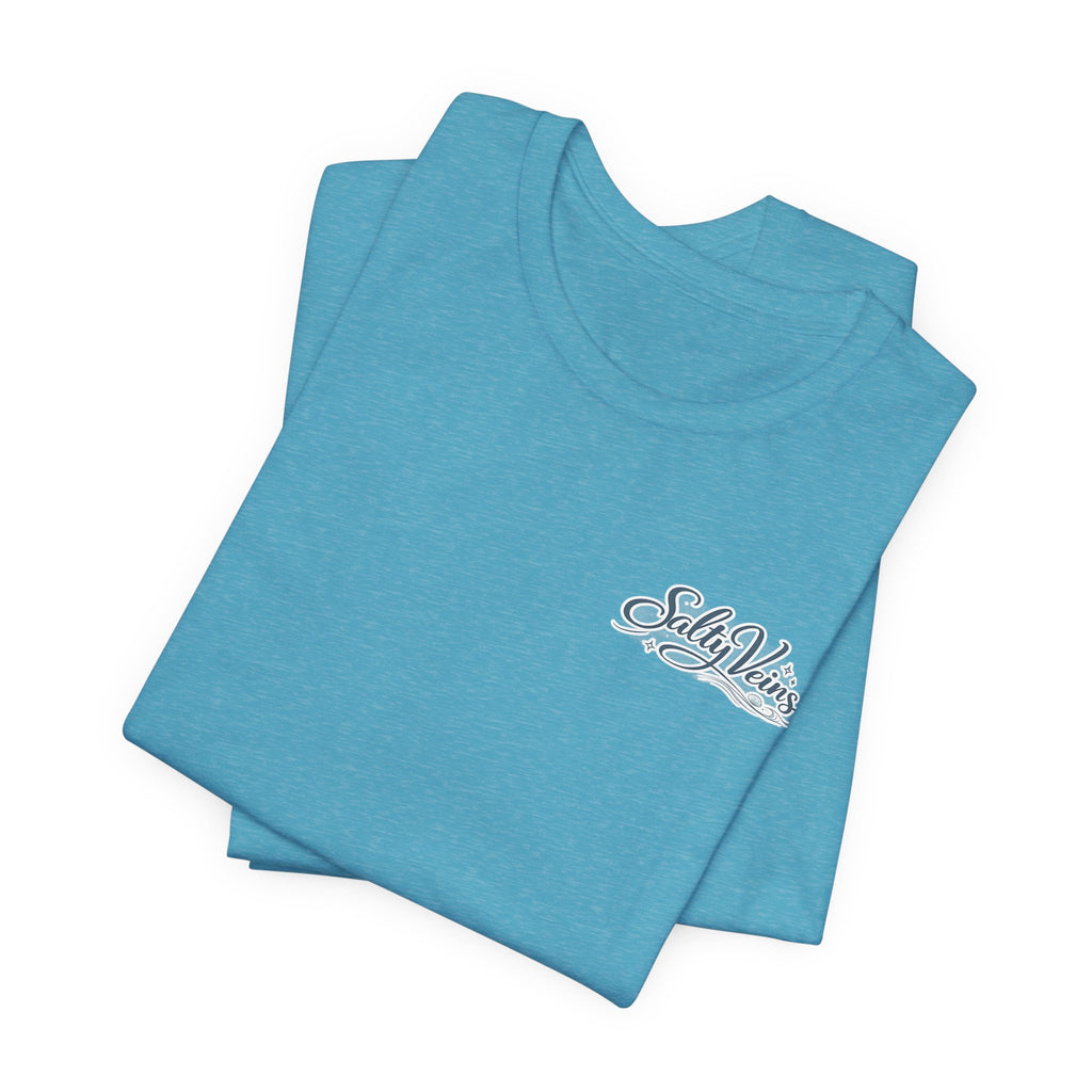 Salty Veins Beach Tee — Surf Graphic Short Sleeve Tee