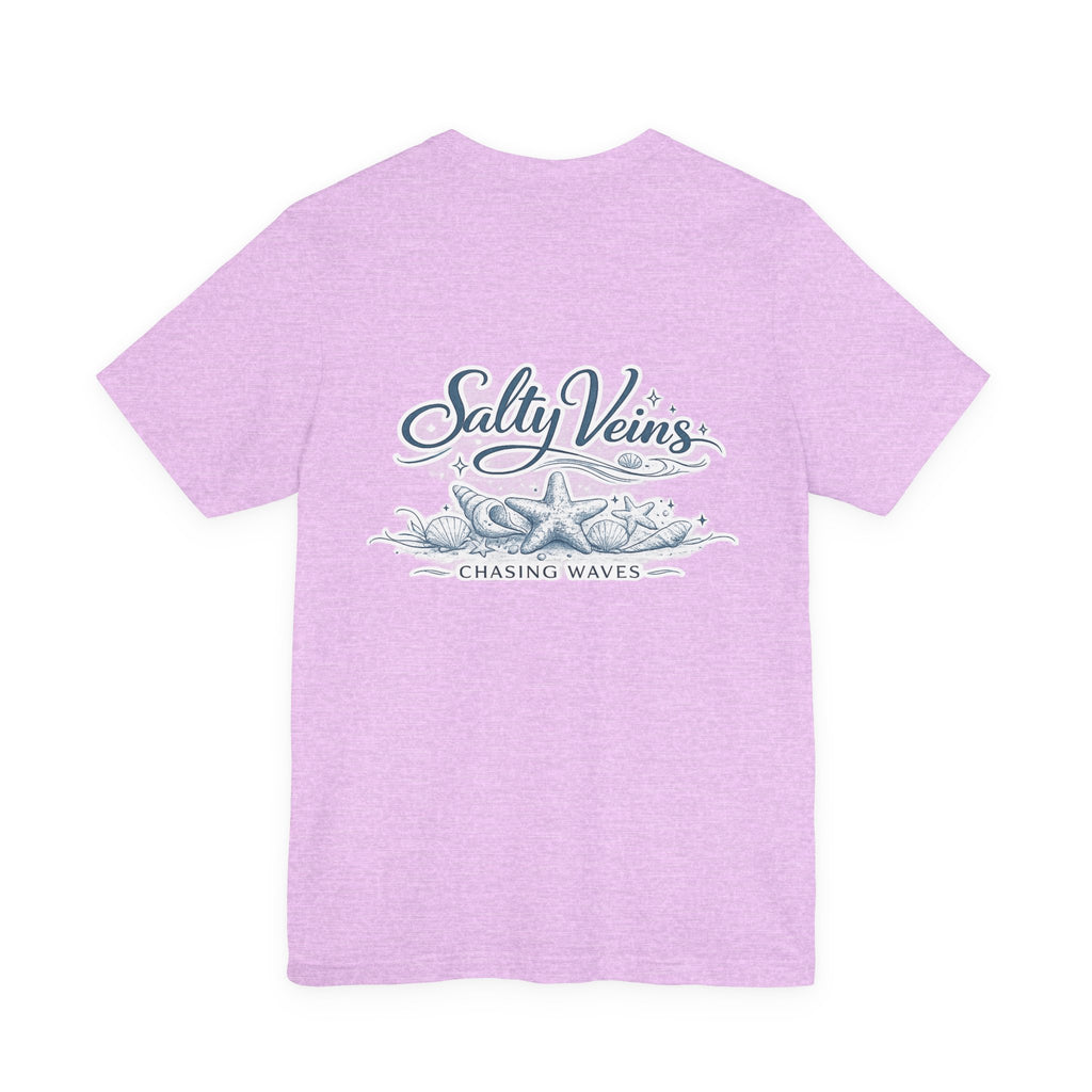 Salty Veins Beach Tee — Surf Graphic Short Sleeve Tee