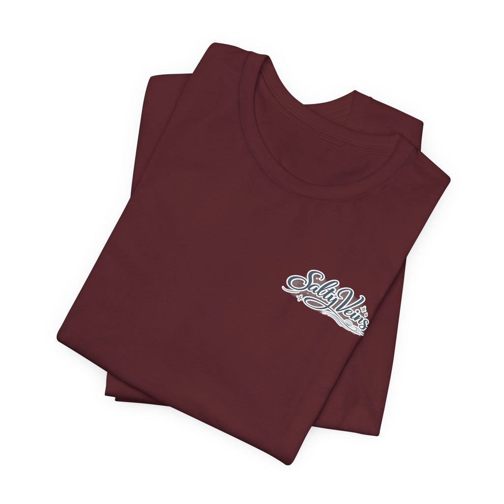 Salty Veins Beach Tee — Surf Graphic Short Sleeve Tee