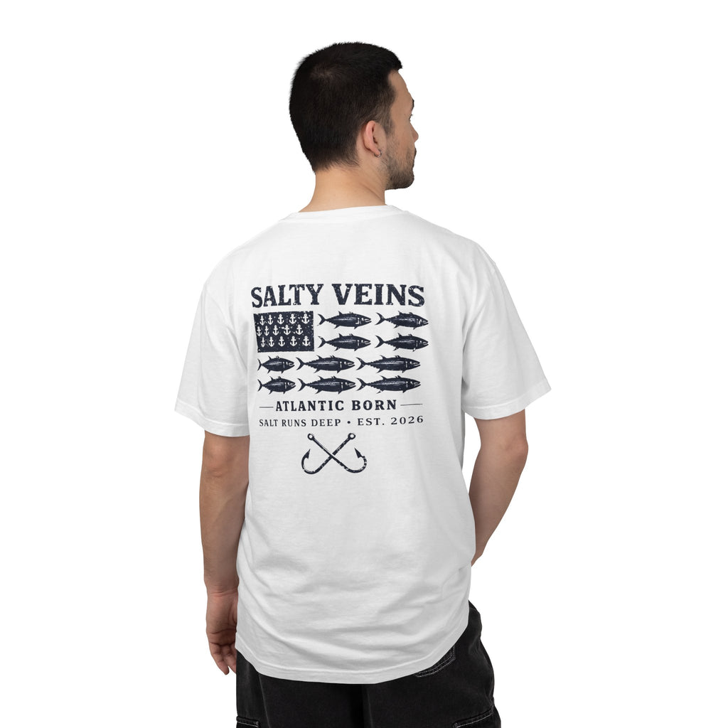 T-shirt de pêche Salty Veins Atlantic Born