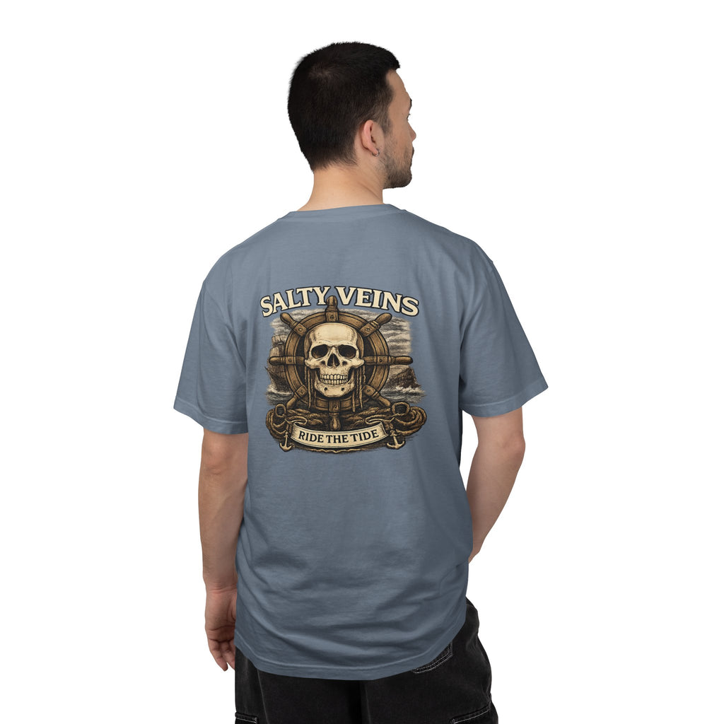 T-shirt Crâne & Casque Salty Veins
