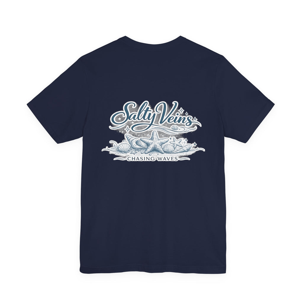 Salty Veins Beach Tee — Surf Graphic Short Sleeve Tee
