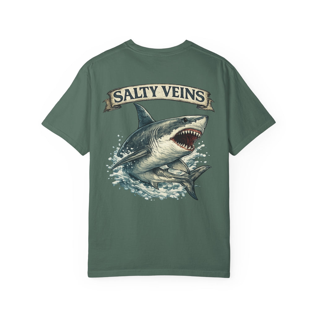 Salty Veins Great White Shark Tee