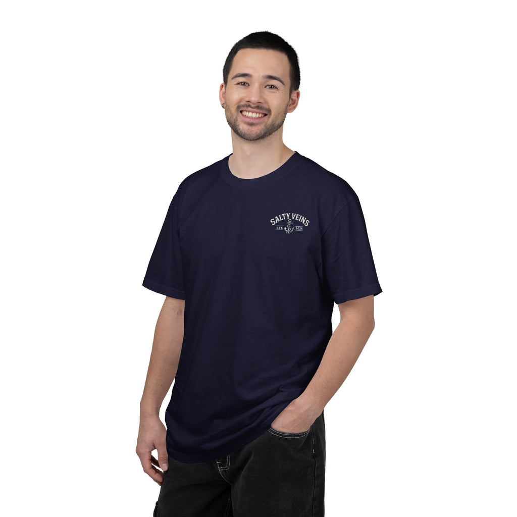 Salty Veins Support Local Fisherman Tee