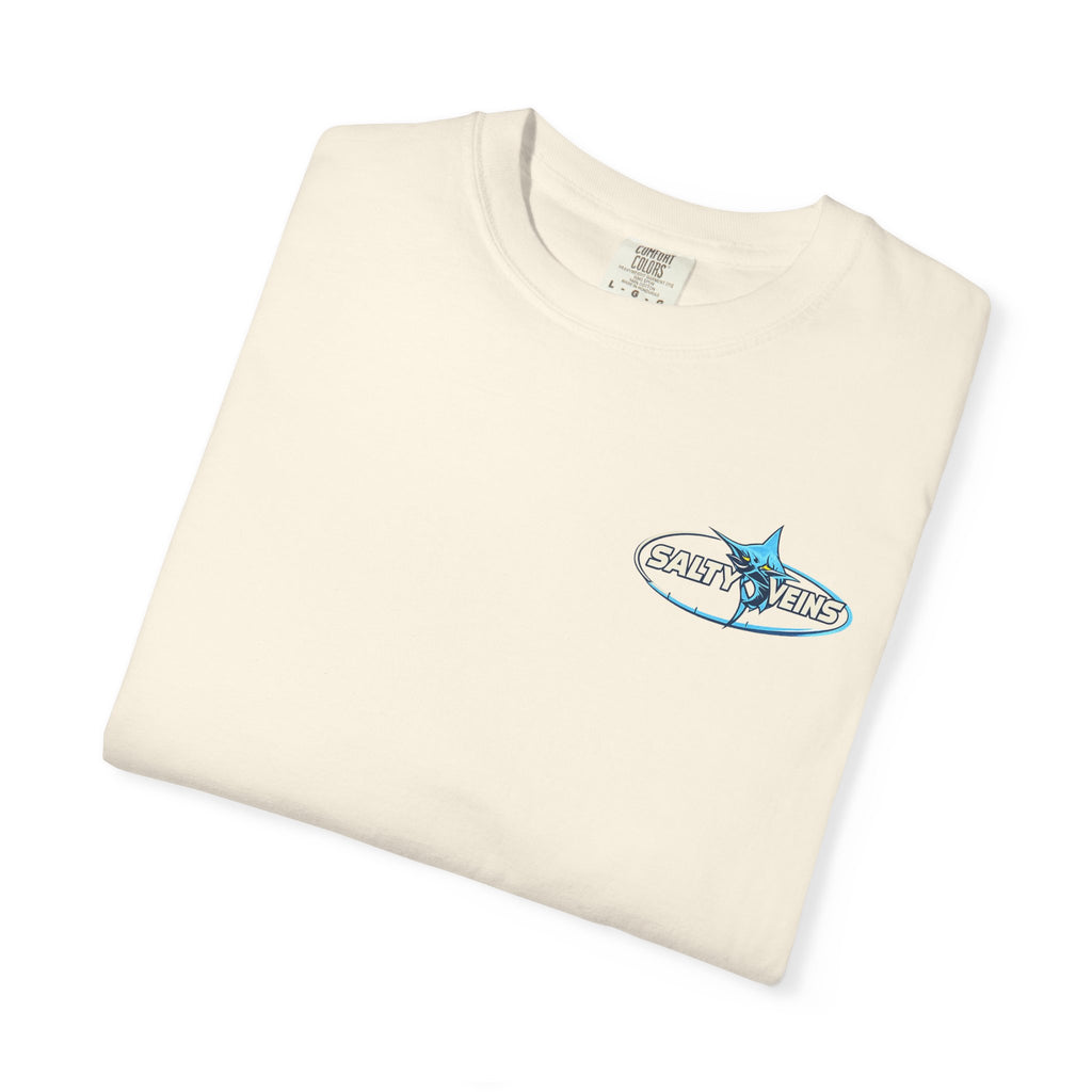 Salty Veins Shut Up and Reel Marlin Tee