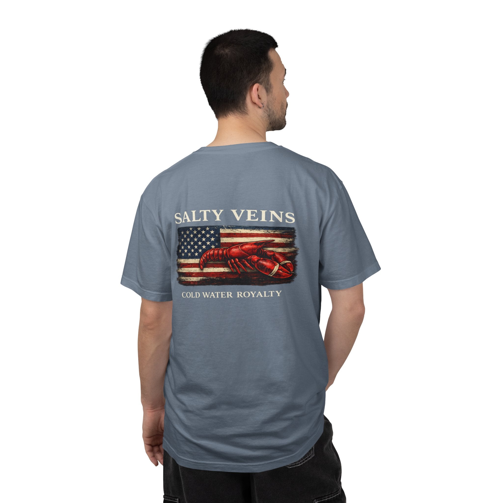 Salty Veins Cold Water Royalty Lobster Tee