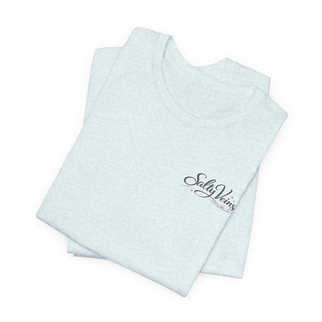 Salty Veins Beach Tee — Surf Graphic Short Sleeve Tee