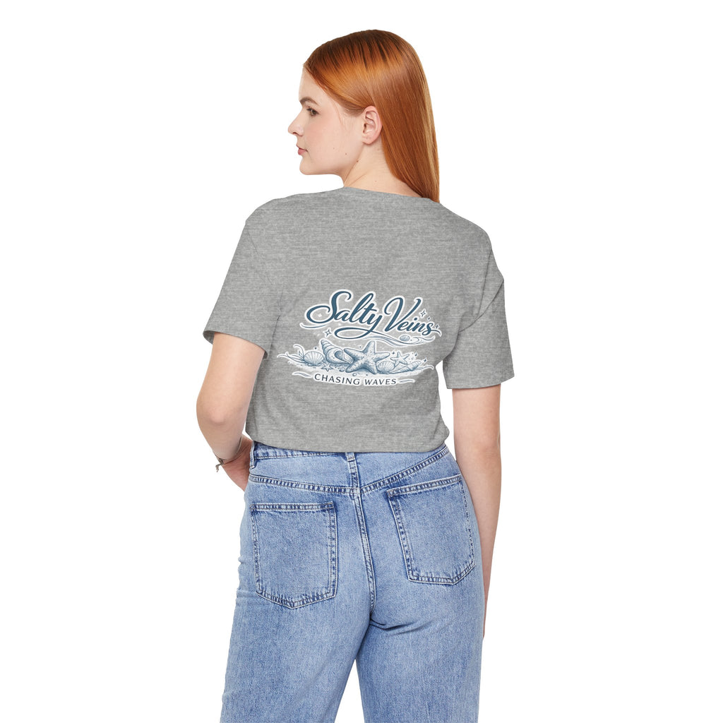 Salty Veins Beach Tee — Surf Graphic Short Sleeve Tee