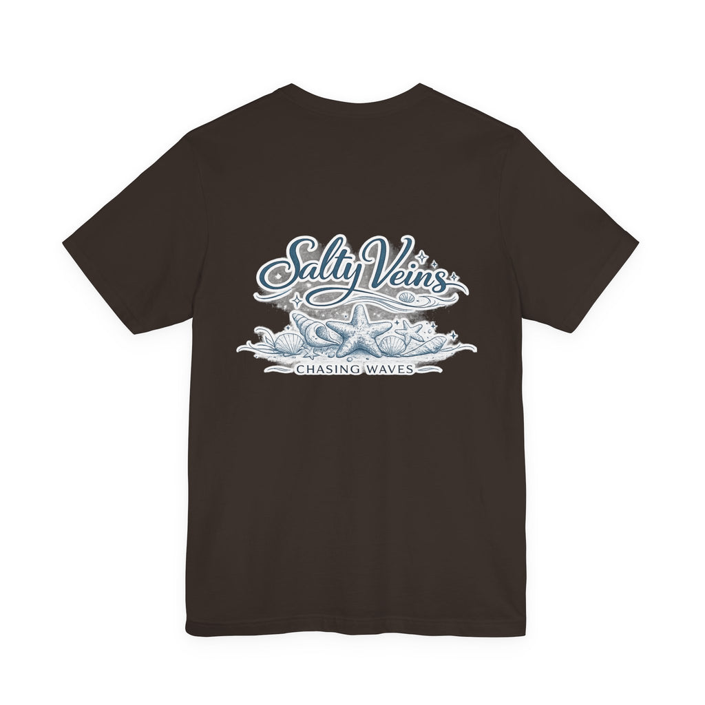 Salty Veins Beach Tee — Surf Graphic Short Sleeve Tee