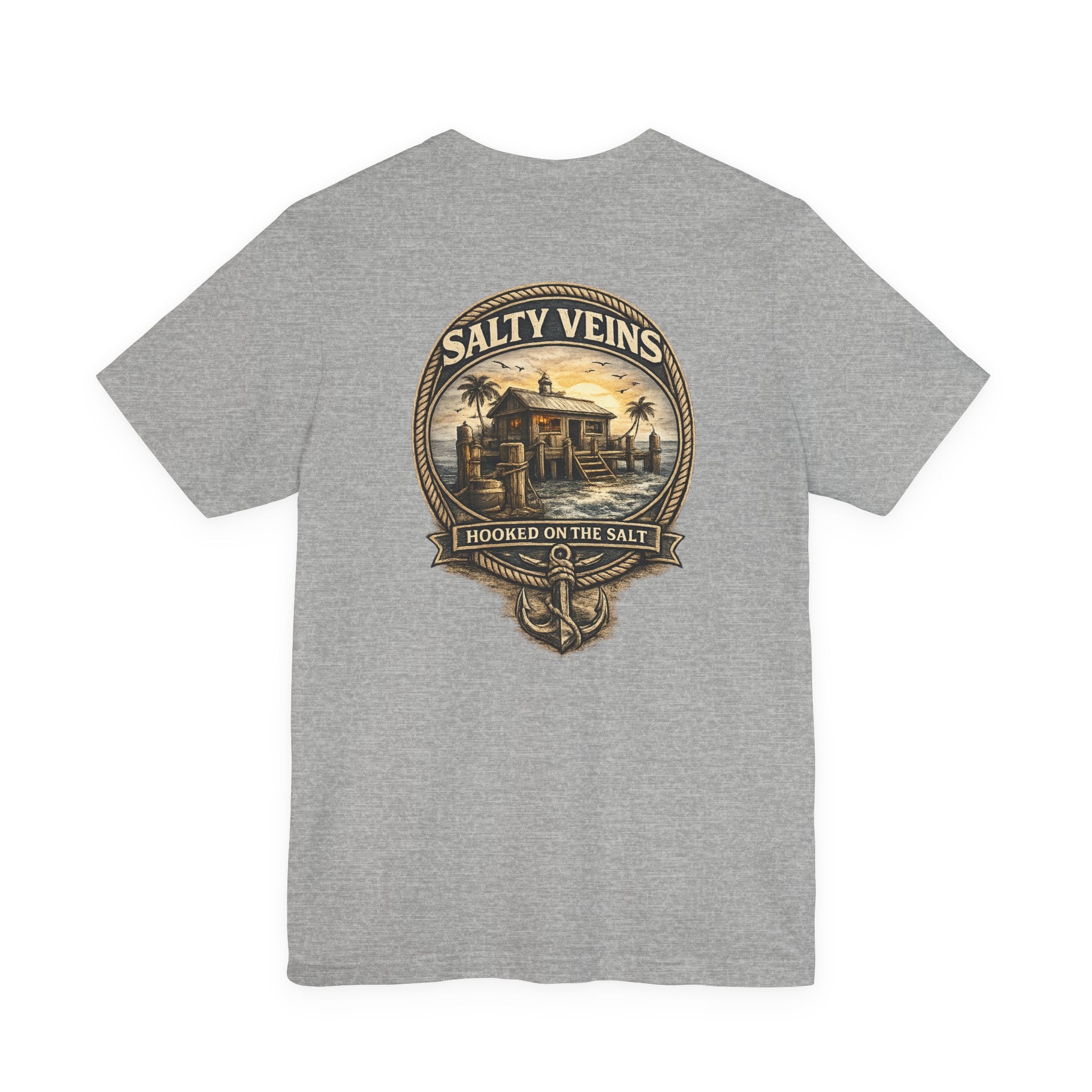 Salty Veins Hooked on the Salt Beach House Tee