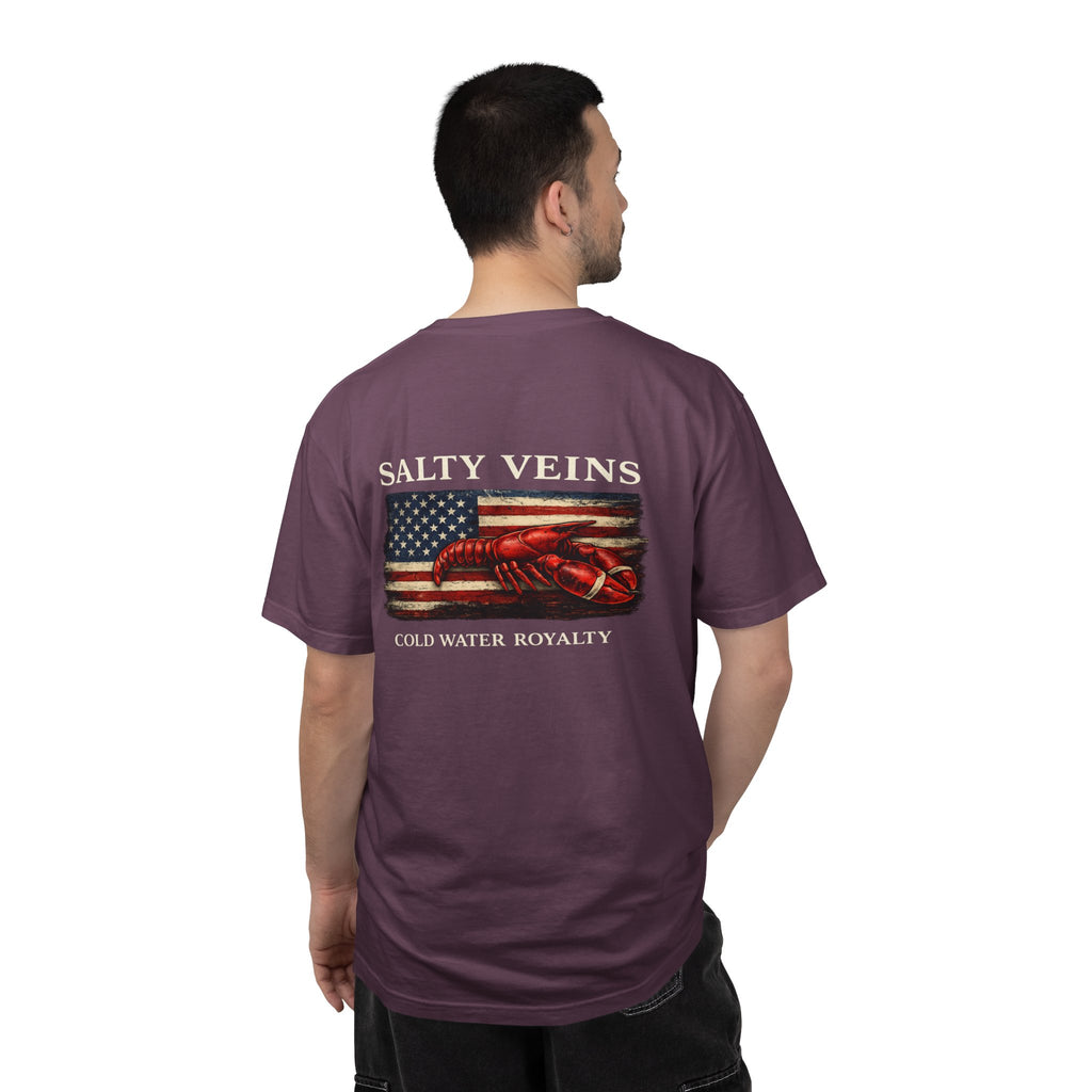 Salty Veins Cold Water Royalty Lobster Tee