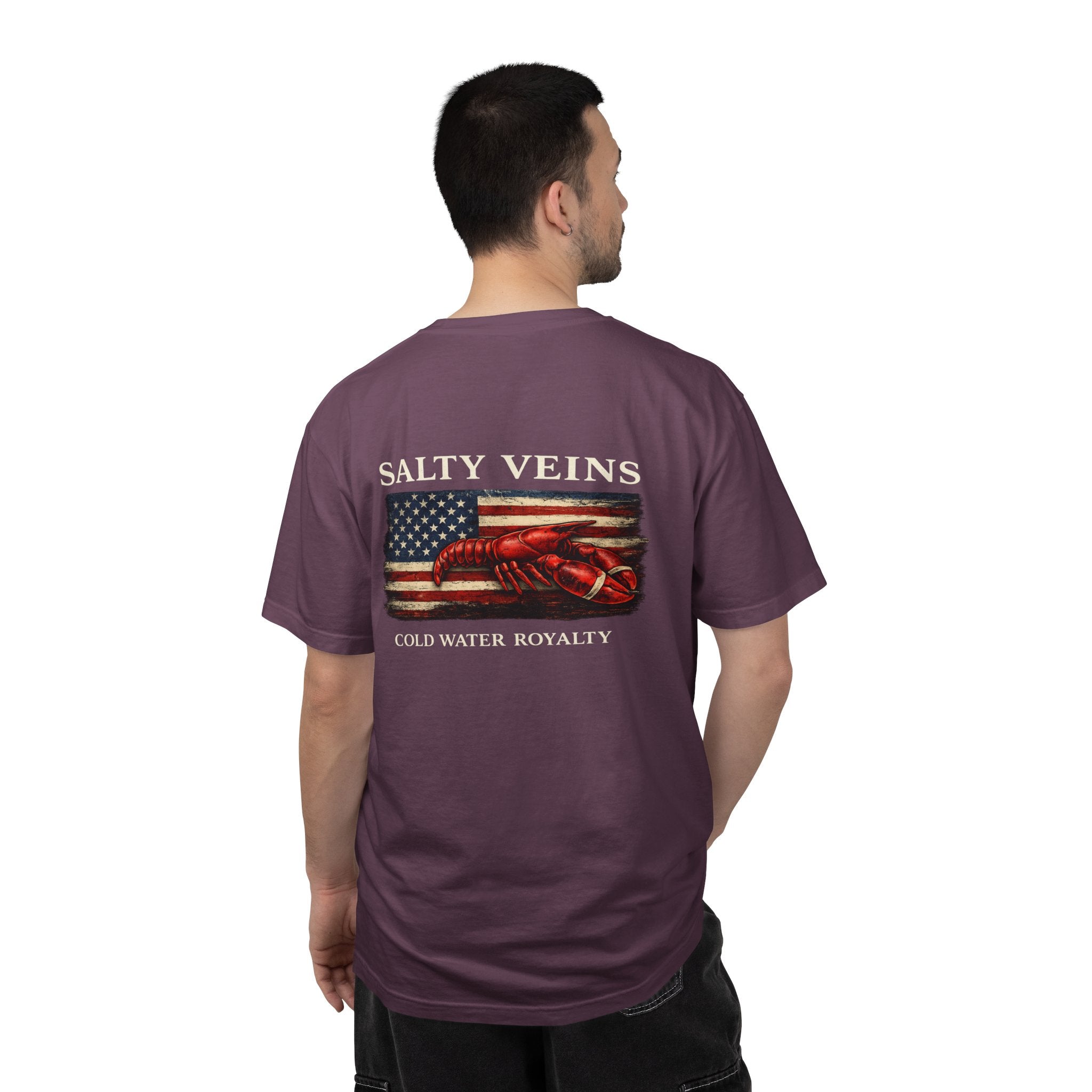 Salty Veins Cold Water Royalty Lobster Tee