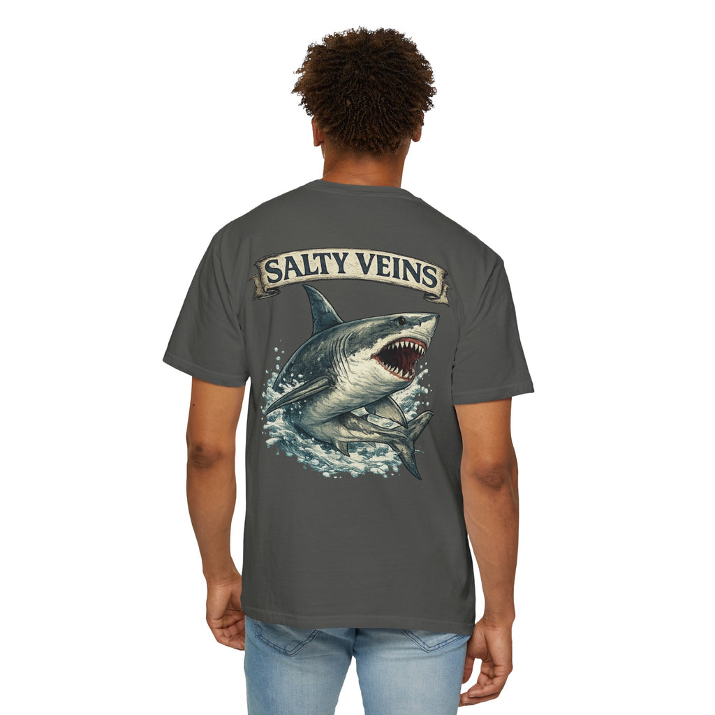 Salty Veins Great White Shark Tee