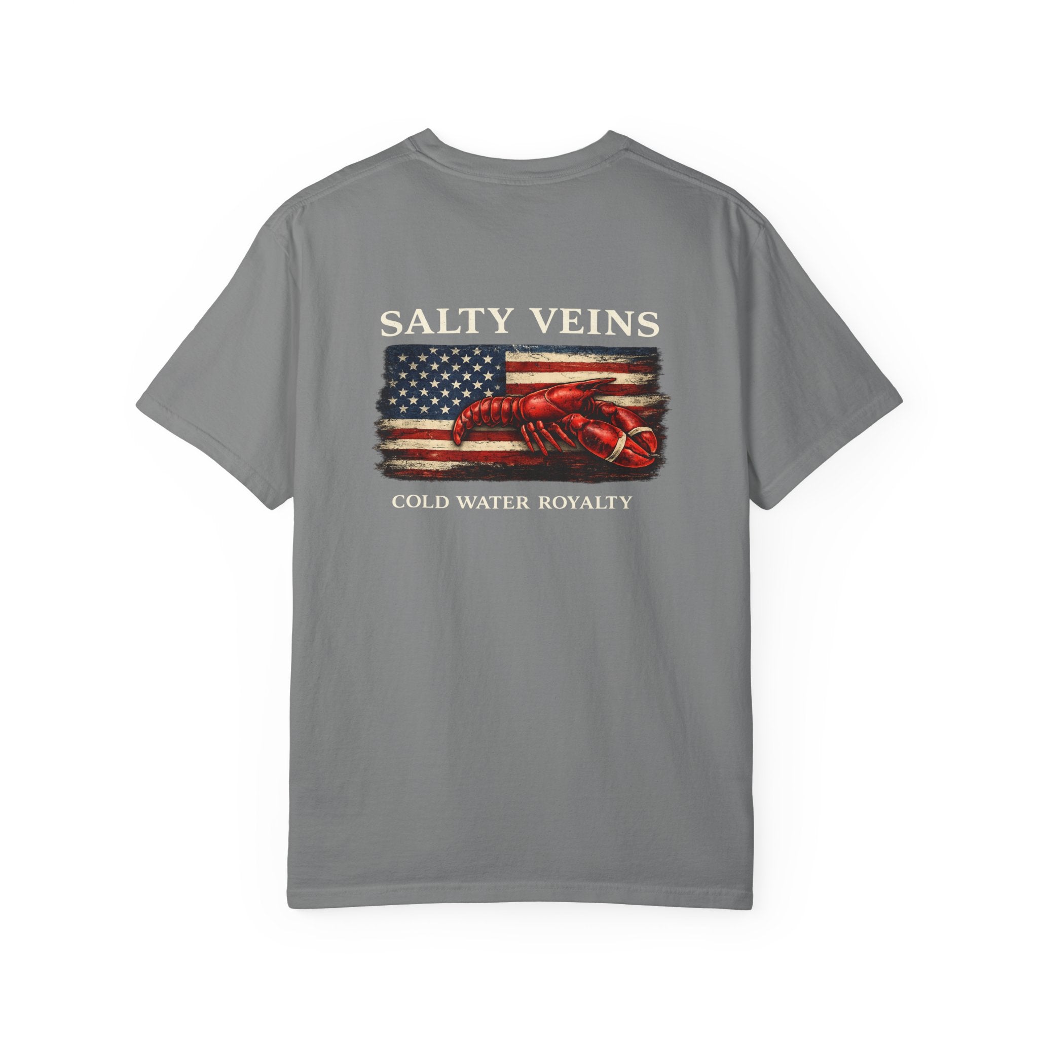 Salty Veins Cold Water Royalty Lobster Tee