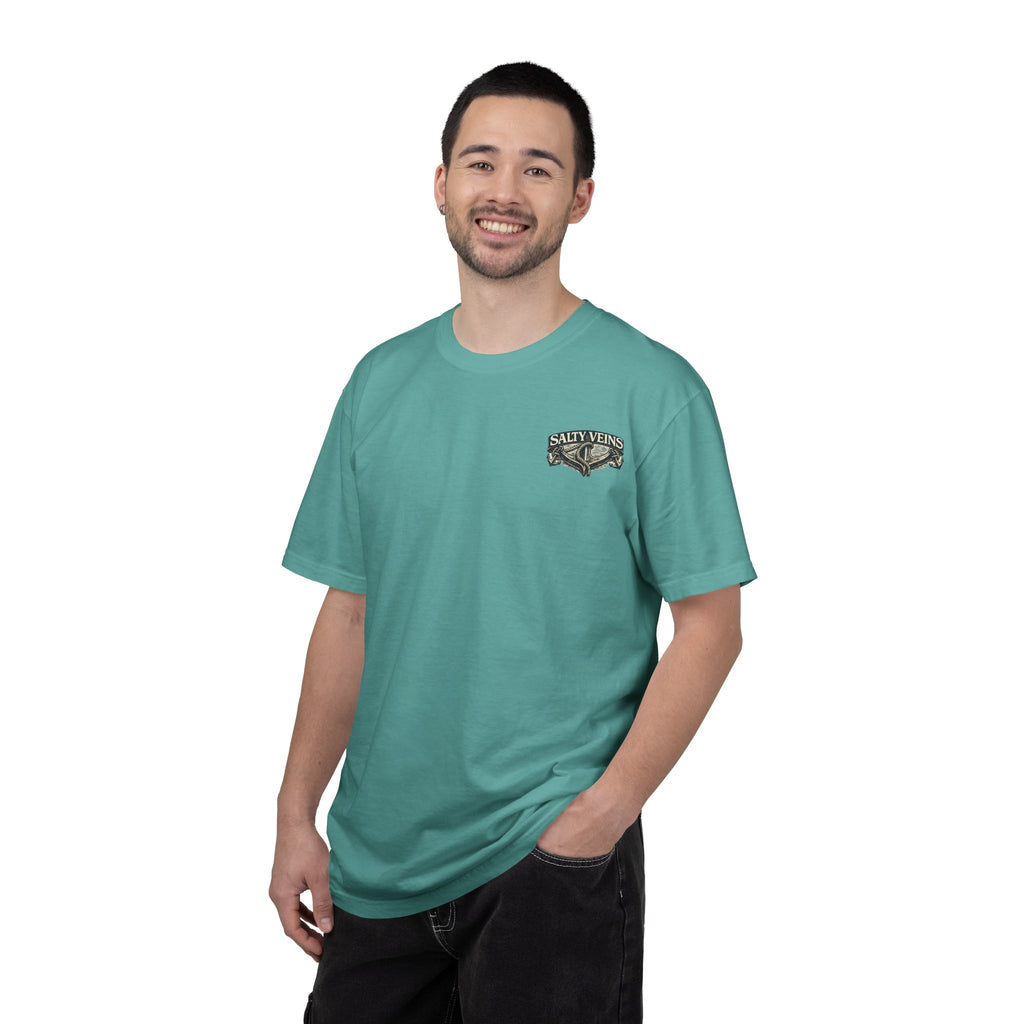 T-shirt graphique Salty Veins Anchor (Lost 'Til The End) — T-shirt col rond vintage nautique